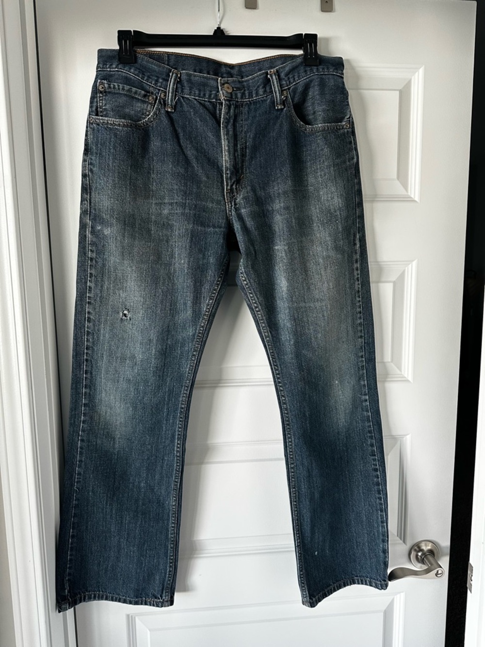 Levi's 527 Relaxed Straight Fit Faded Blue Jeans